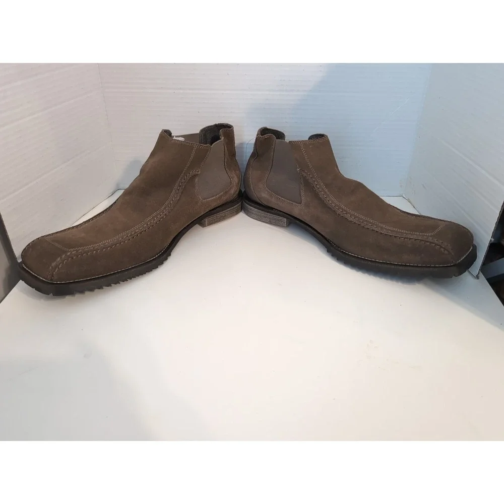 NWOB Gordon Rush‎ Men's Suede Double Gore Chelsea Boots Sz. 12 Rugged Western